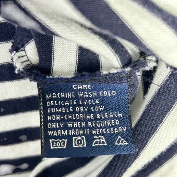 Ralph Lauren Sport Polo Blue White Striped Youth Boys XL Preppy - Picture 7 of 7